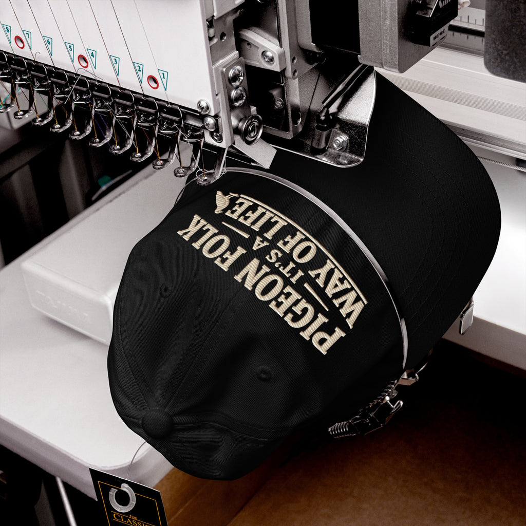 Pigeon Folk – It’s a Way of Life Embroidered Dad Cap