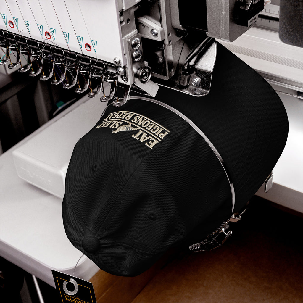 Eat Sleep Pigeons Repeat Embroidered Dad Cap | Bird Folk