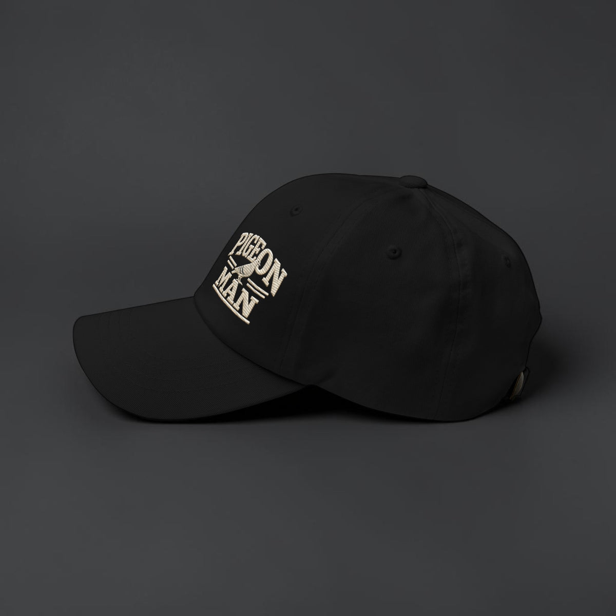 Pigeon Man Embroidered Dad Cap — Bird Folk