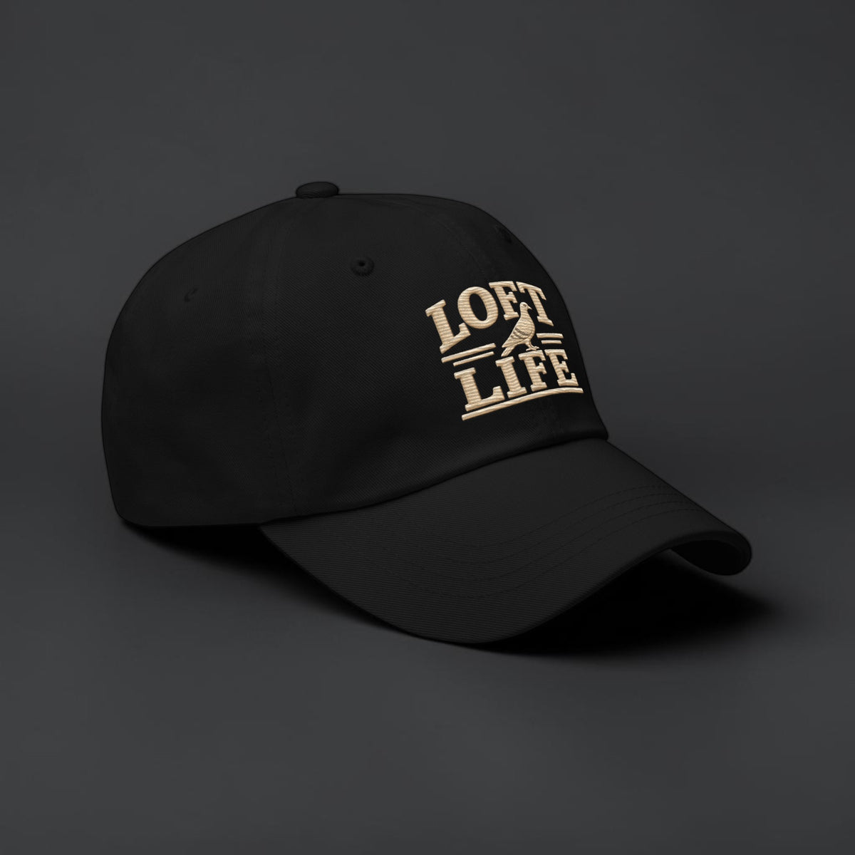 Loft Life Pigeon Embroidered Dad Cap — Bird Folk