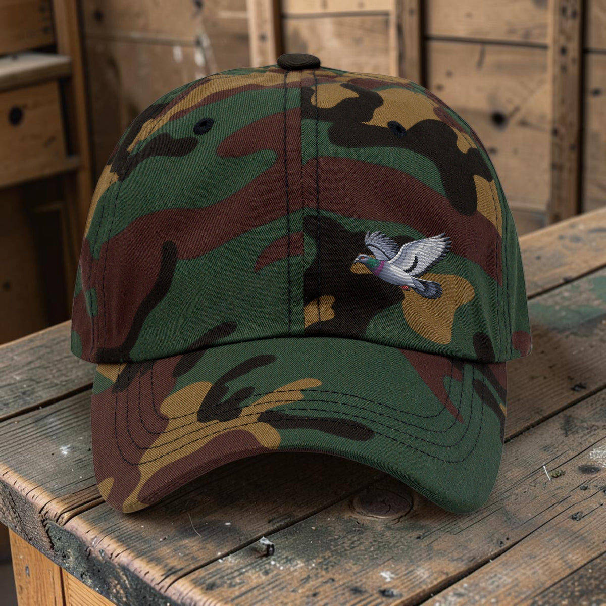 Blue Bar Classic Flyer Embroidered Dad Cap