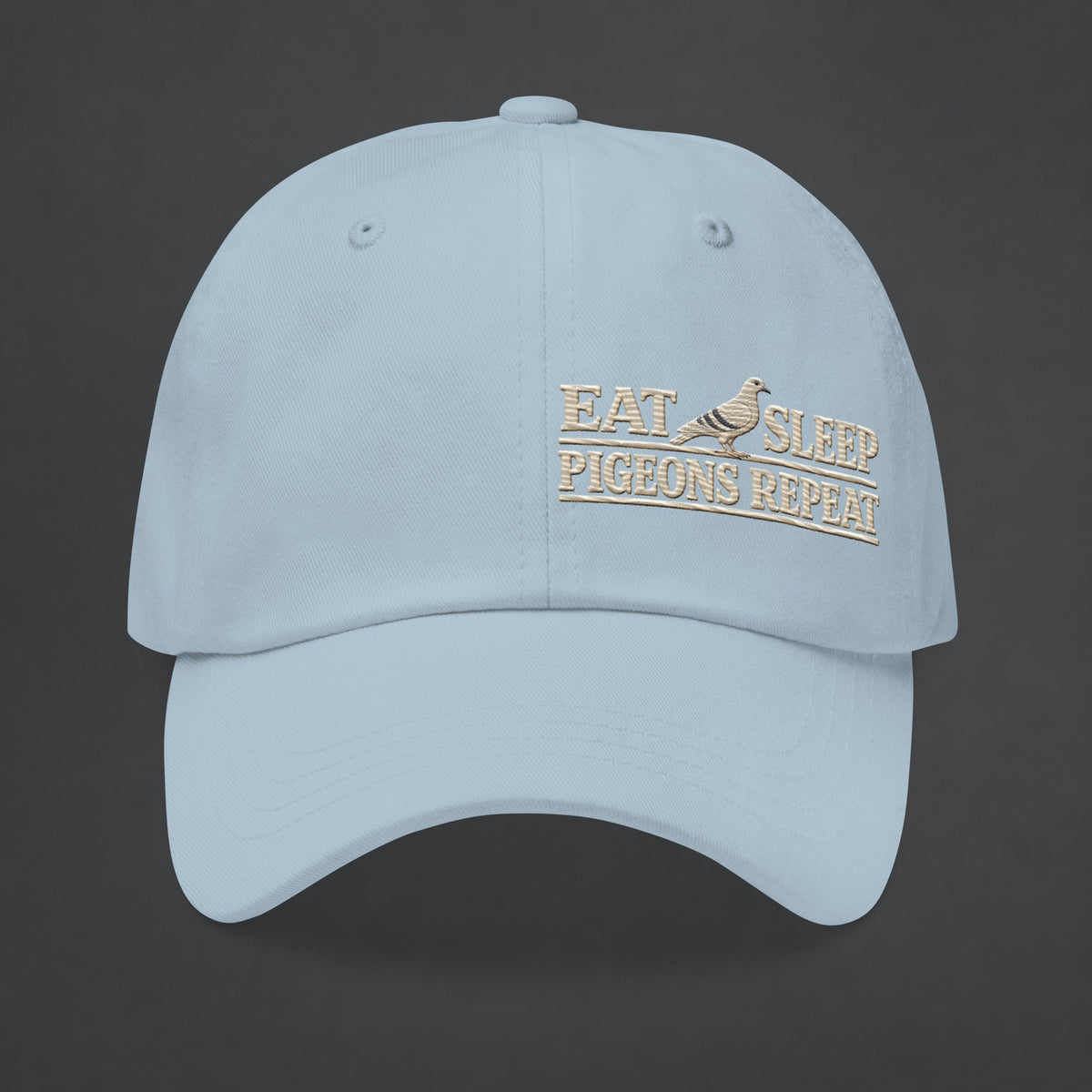Eat Sleep Pigeons Repeat Embroidered Dad Cap | Bird Folk