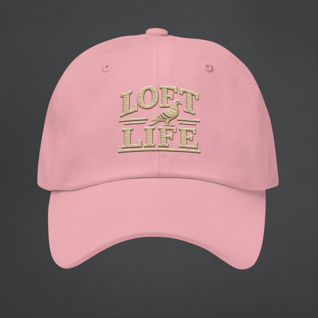Loft Life Pigeon Embroidered Dad Cap — Bird Folk