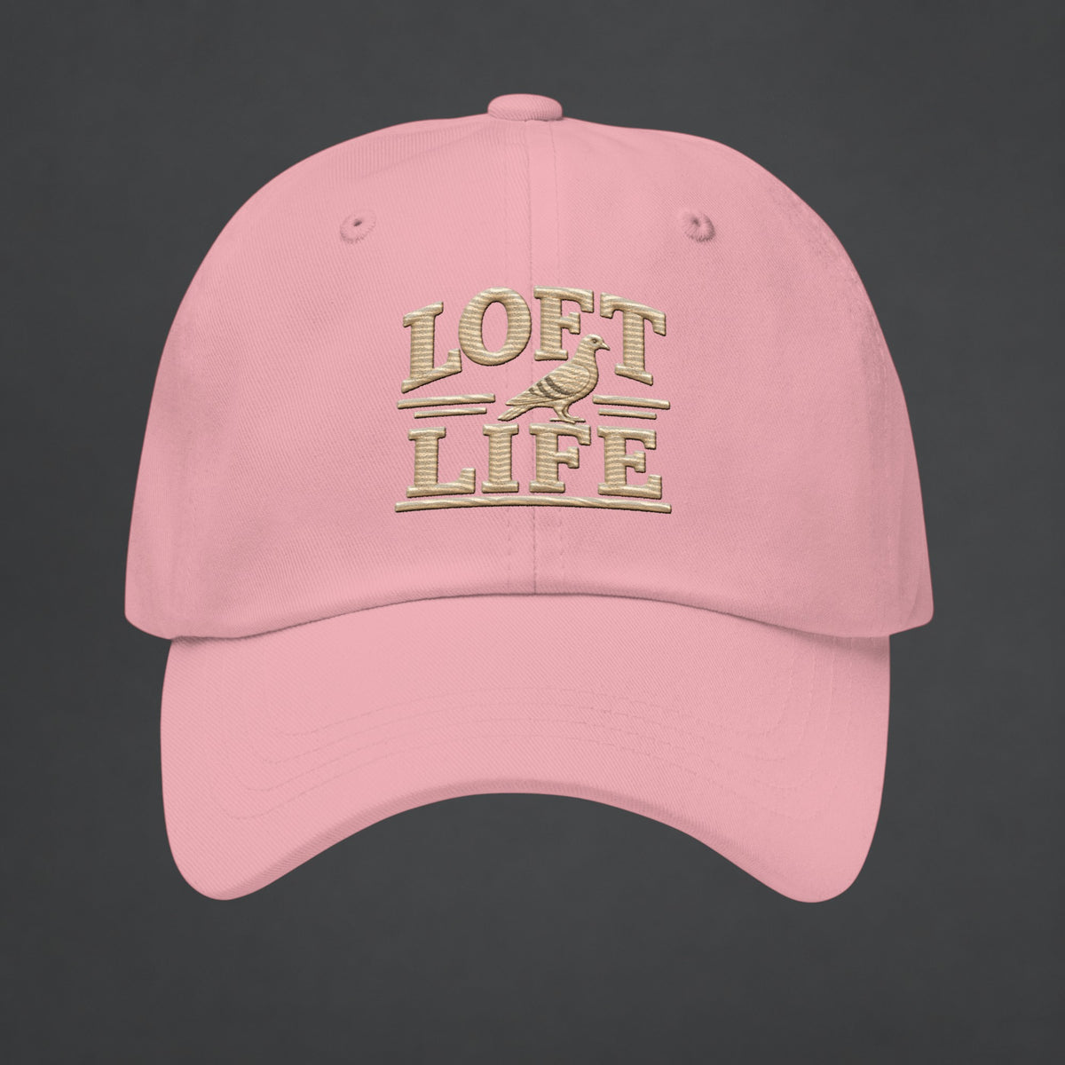 Loft Life Pigeon Embroidered Dad Cap — Bird Folk