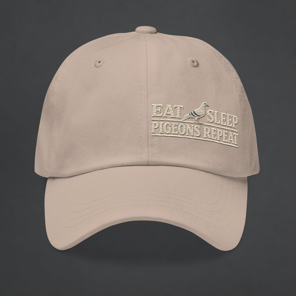Eat Sleep Pigeons Repeat Embroidered Dad Cap | Bird Folk