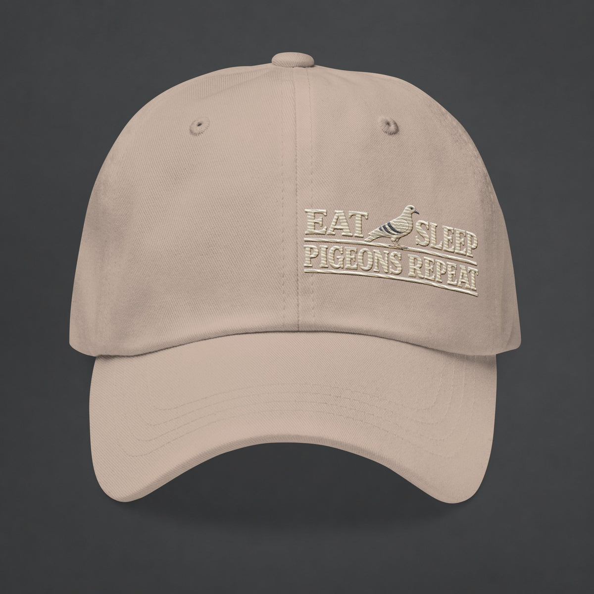 Eat Sleep Pigeons Repeat Embroidered Dad Cap | Bird Folk