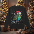 Green Budgie Christmas Jumper – Santa Hat