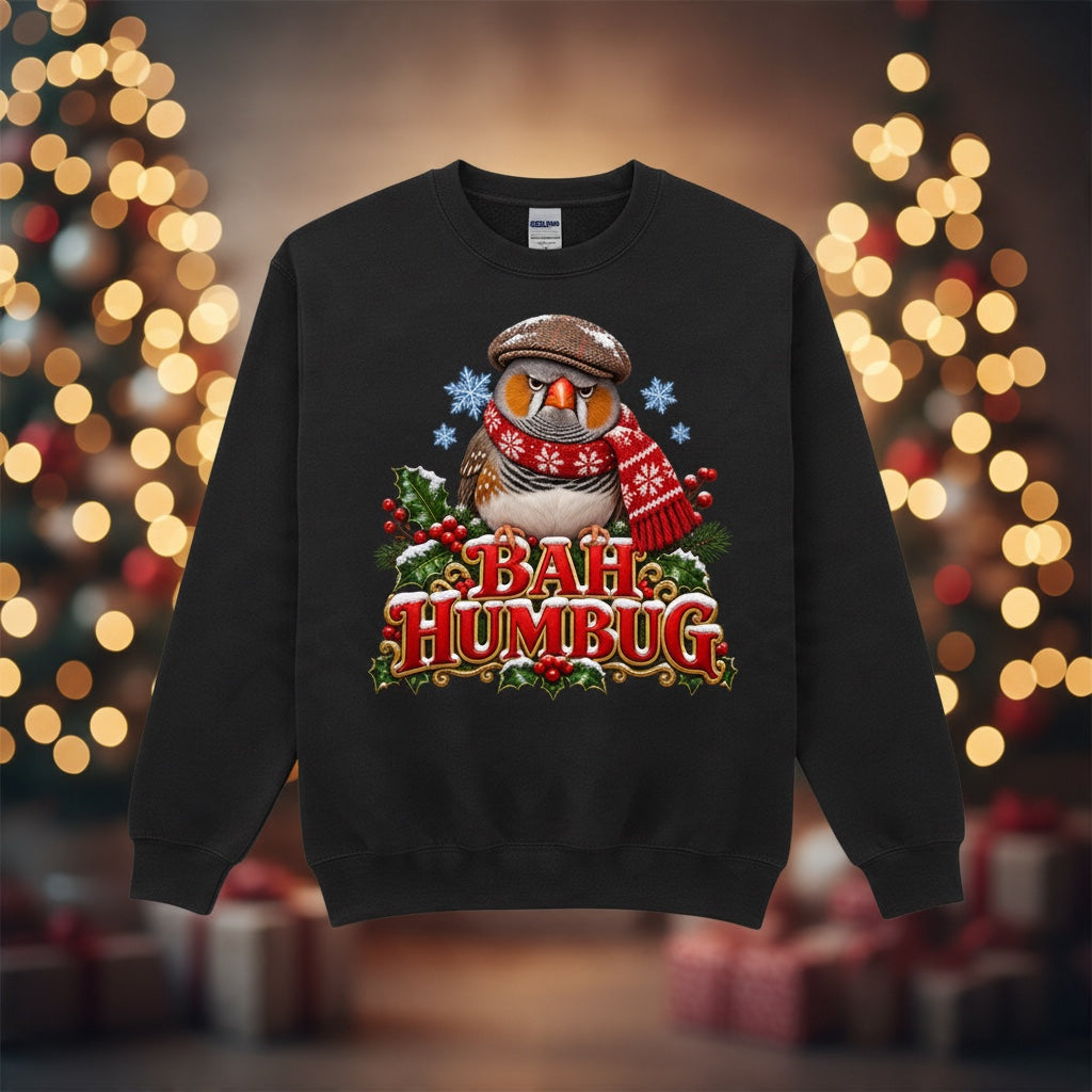 Bah Humbug – Zebra Finch Christmas Sweatshirt