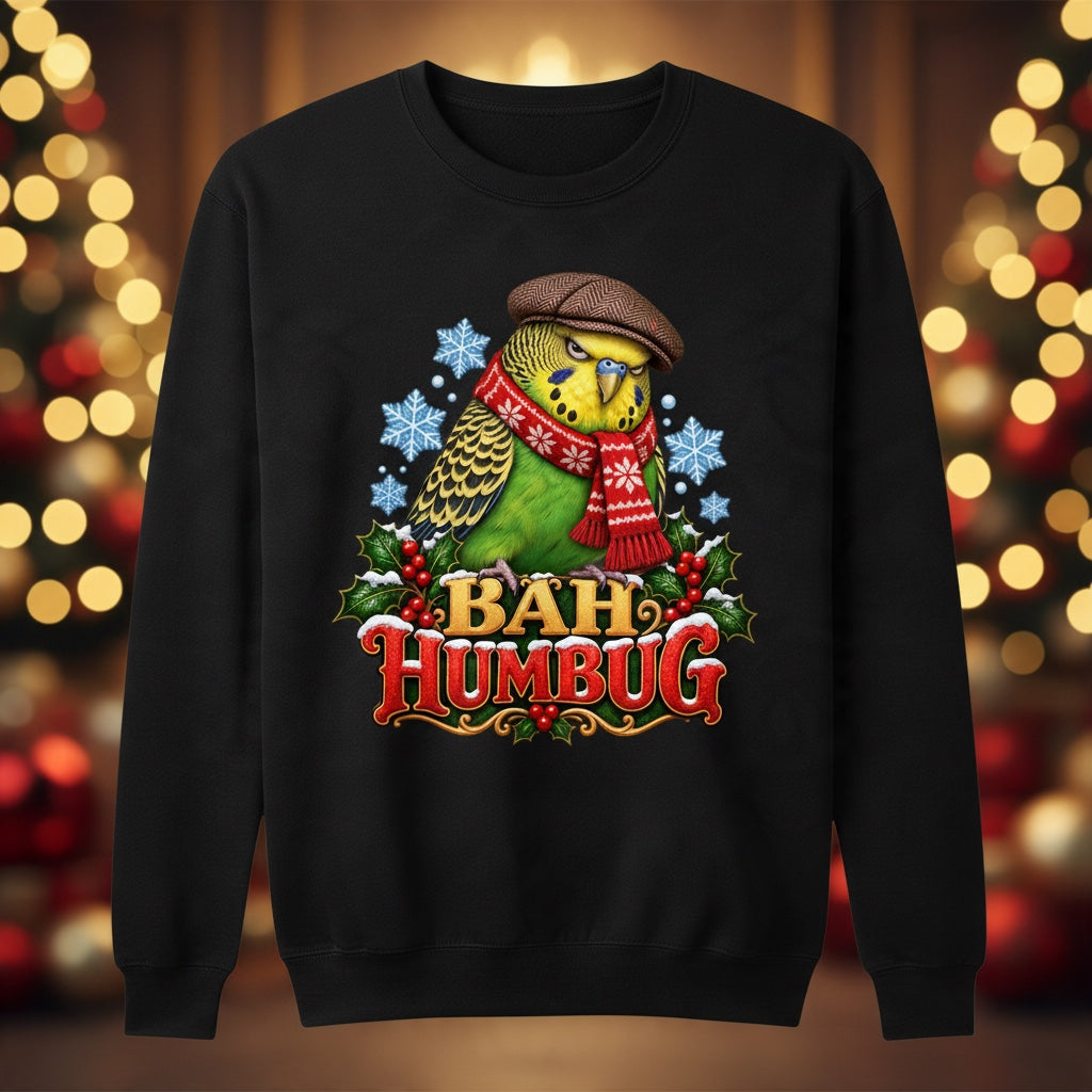 Bah Humbug – Budgie Christmas Sweatshirt