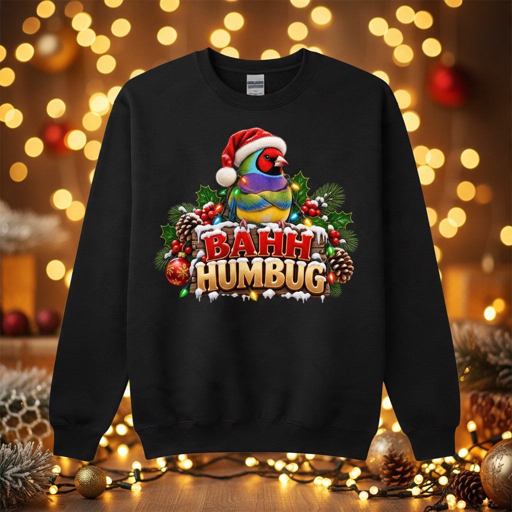 Bah Humbug – Gouldian Finch Christmas Sweatshirt