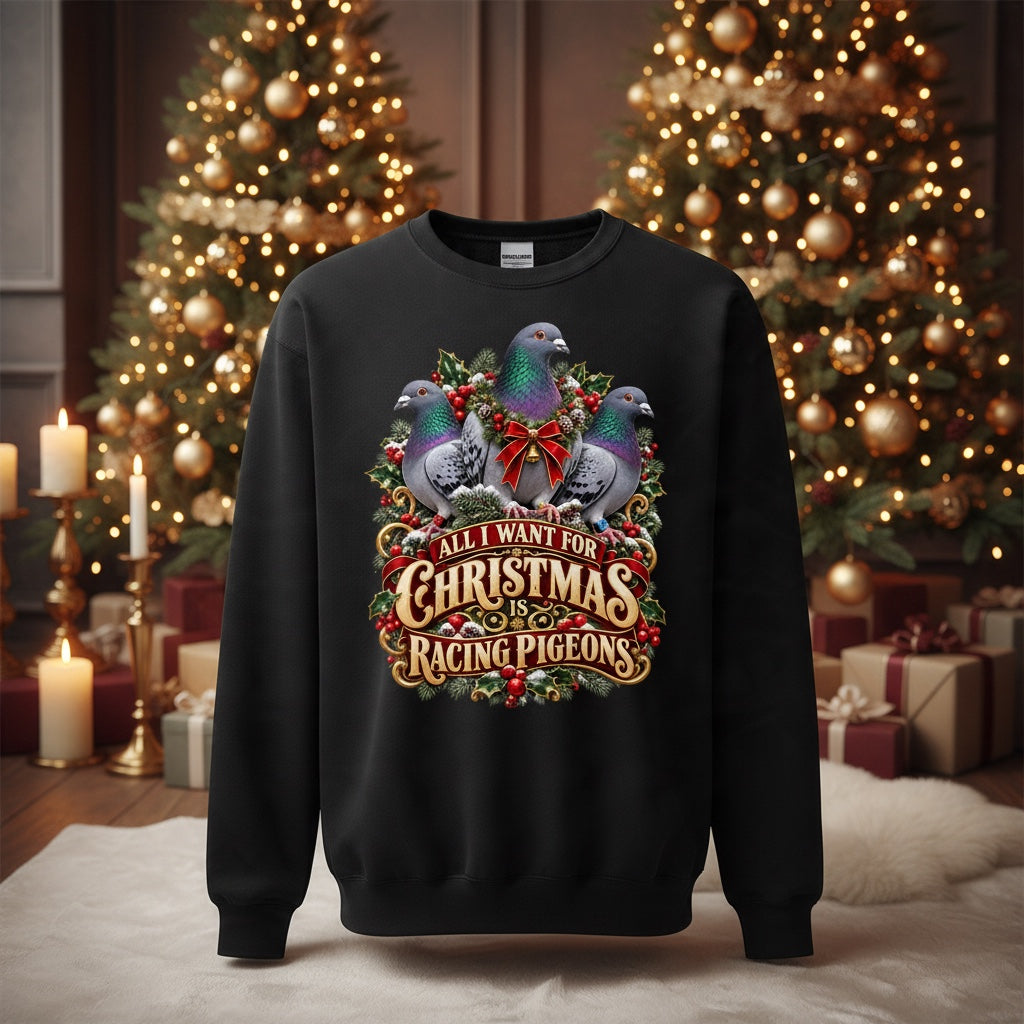 All I Want for Christmas Is Racing Pigeons Jumper