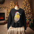 Yellow Canary Christmas Jumper – Santa Hat