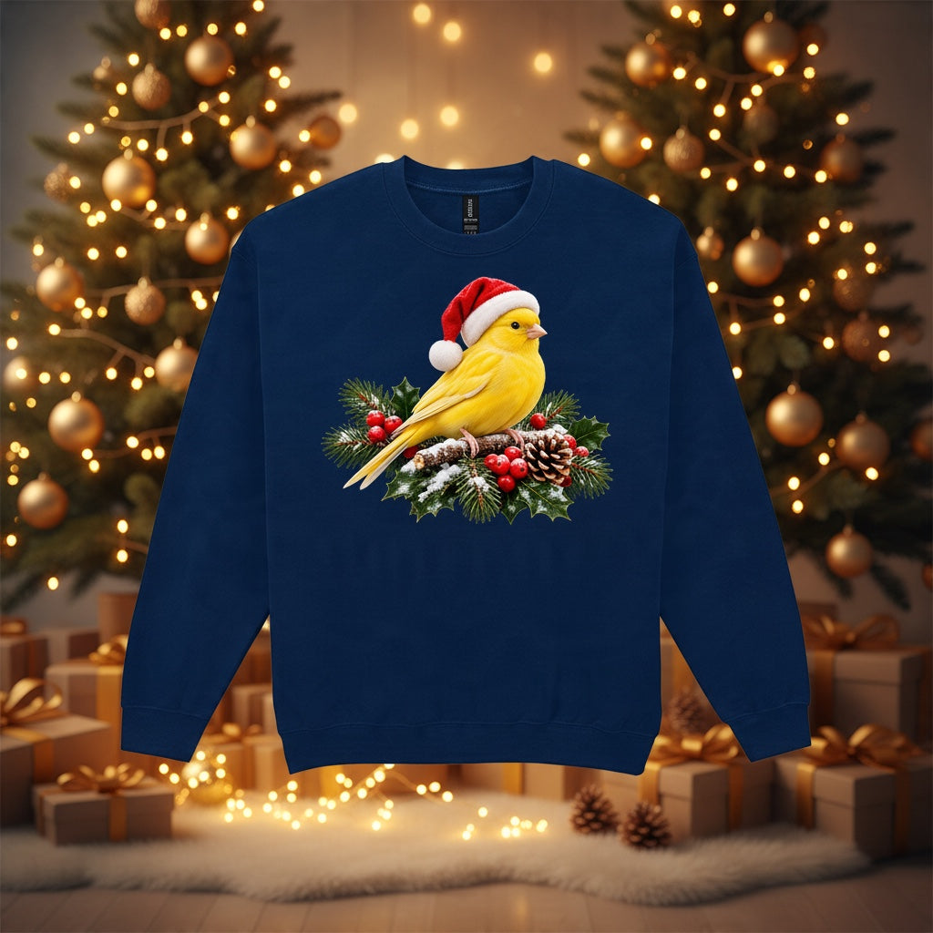 Canary Christmas Jumper – Festive Wreath