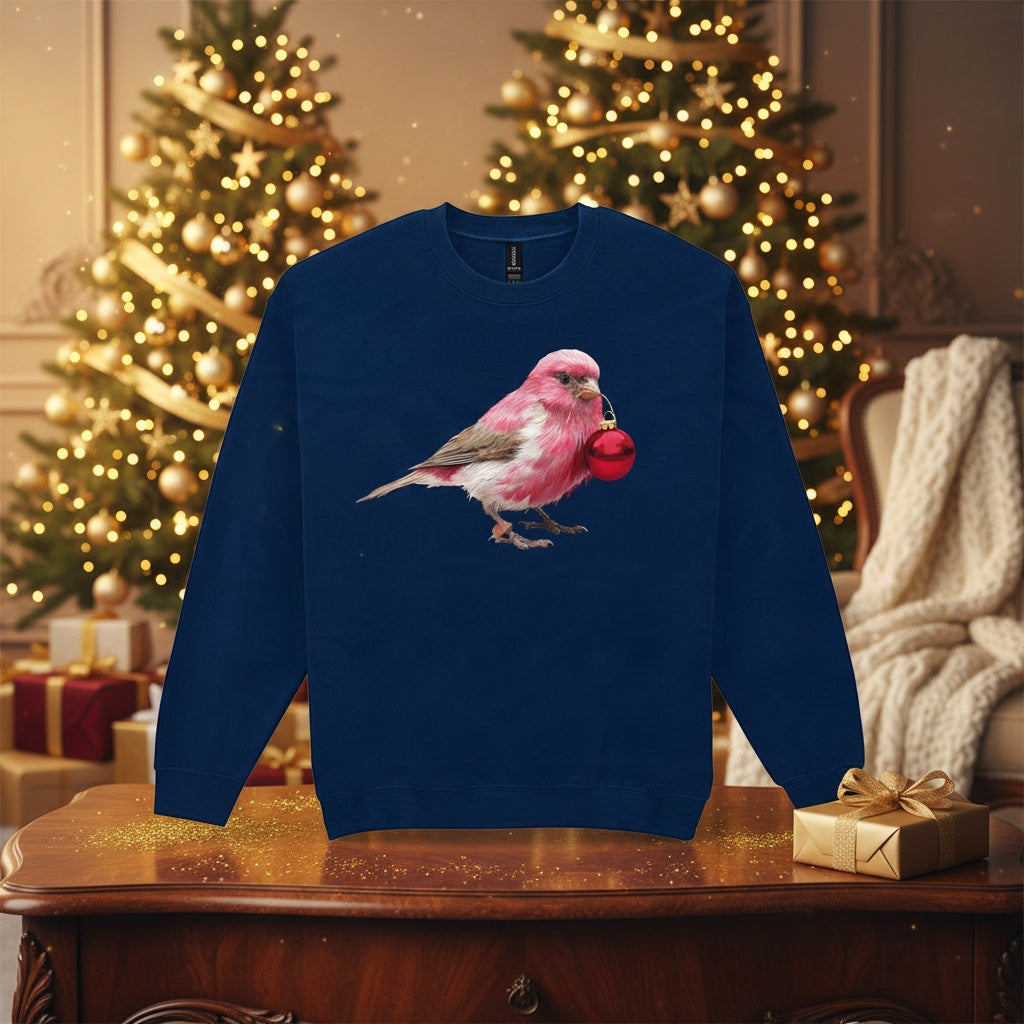 Pink Canary Christmas Jumper – Bauble Design