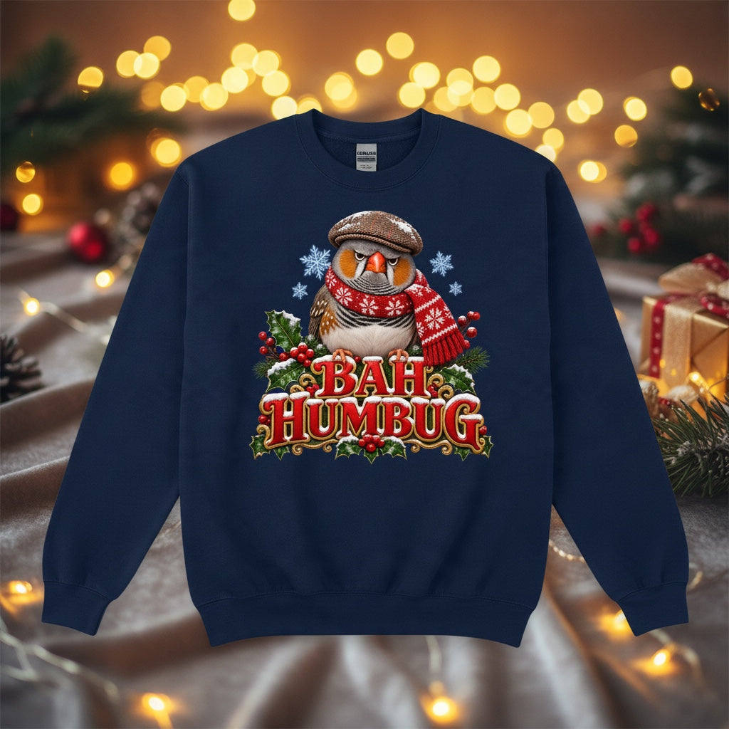 Bah Humbug – Zebra Finch Christmas Sweatshirt