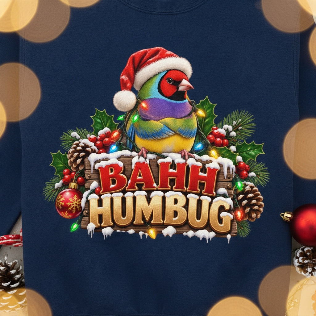 Bah Humbug – Gouldian Finch Christmas Sweatshirt