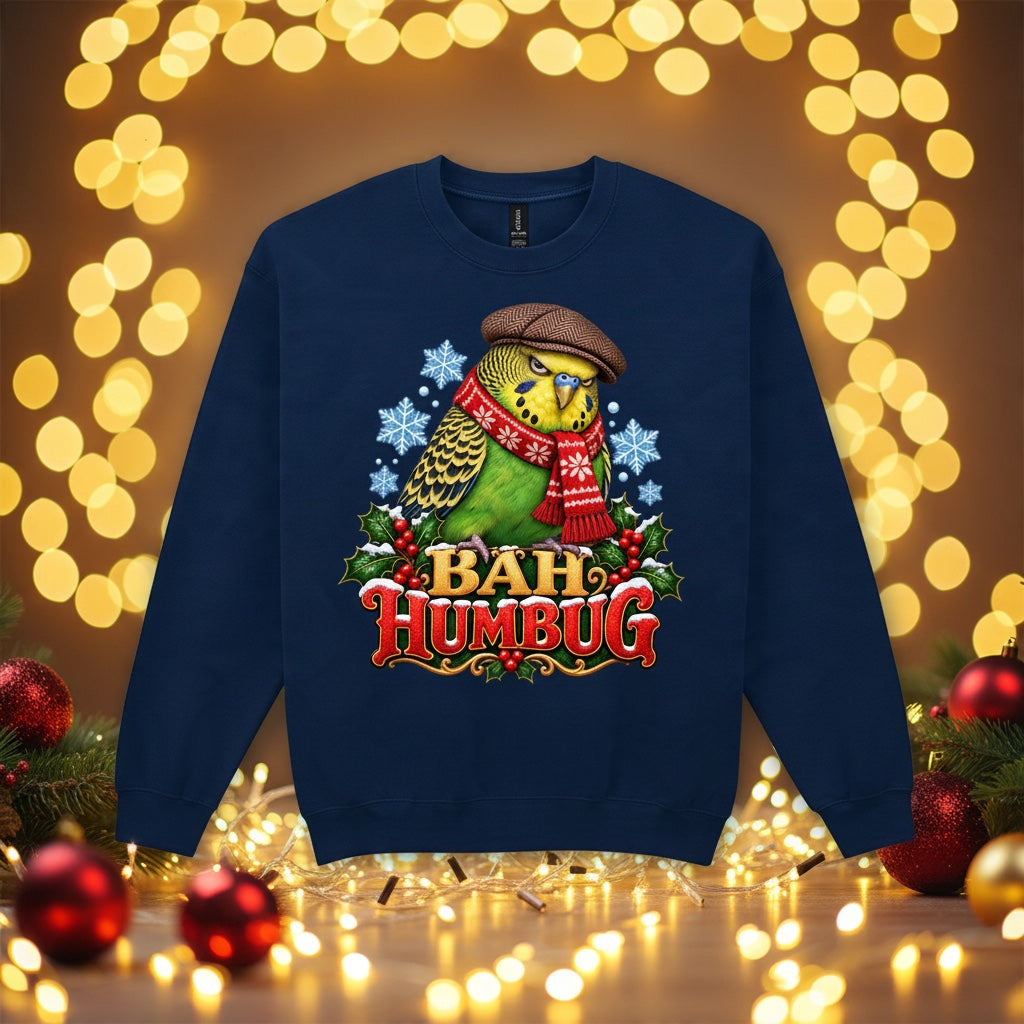 Bah Humbug – Budgie Christmas Sweatshirt