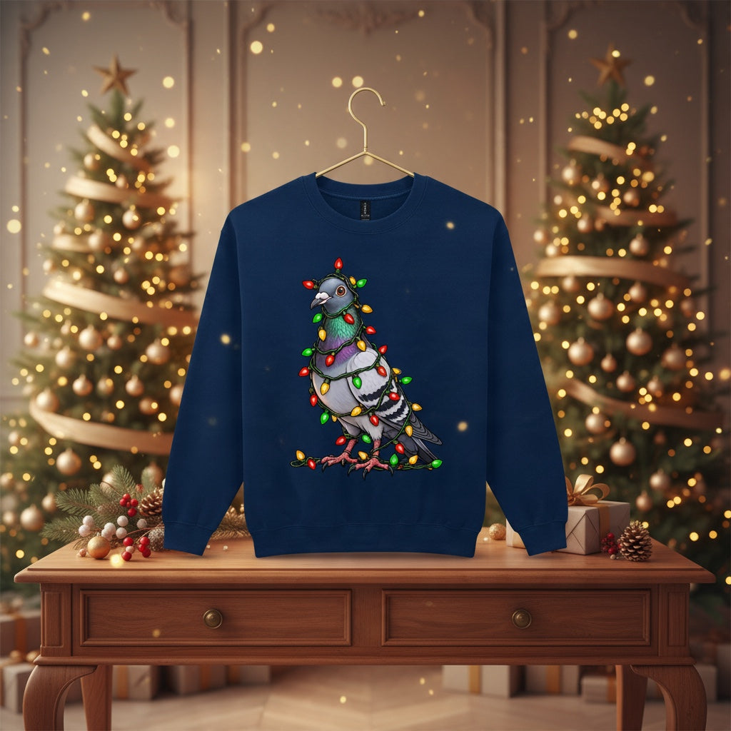 Pigeon Christmas Jumper – Christmas Lights