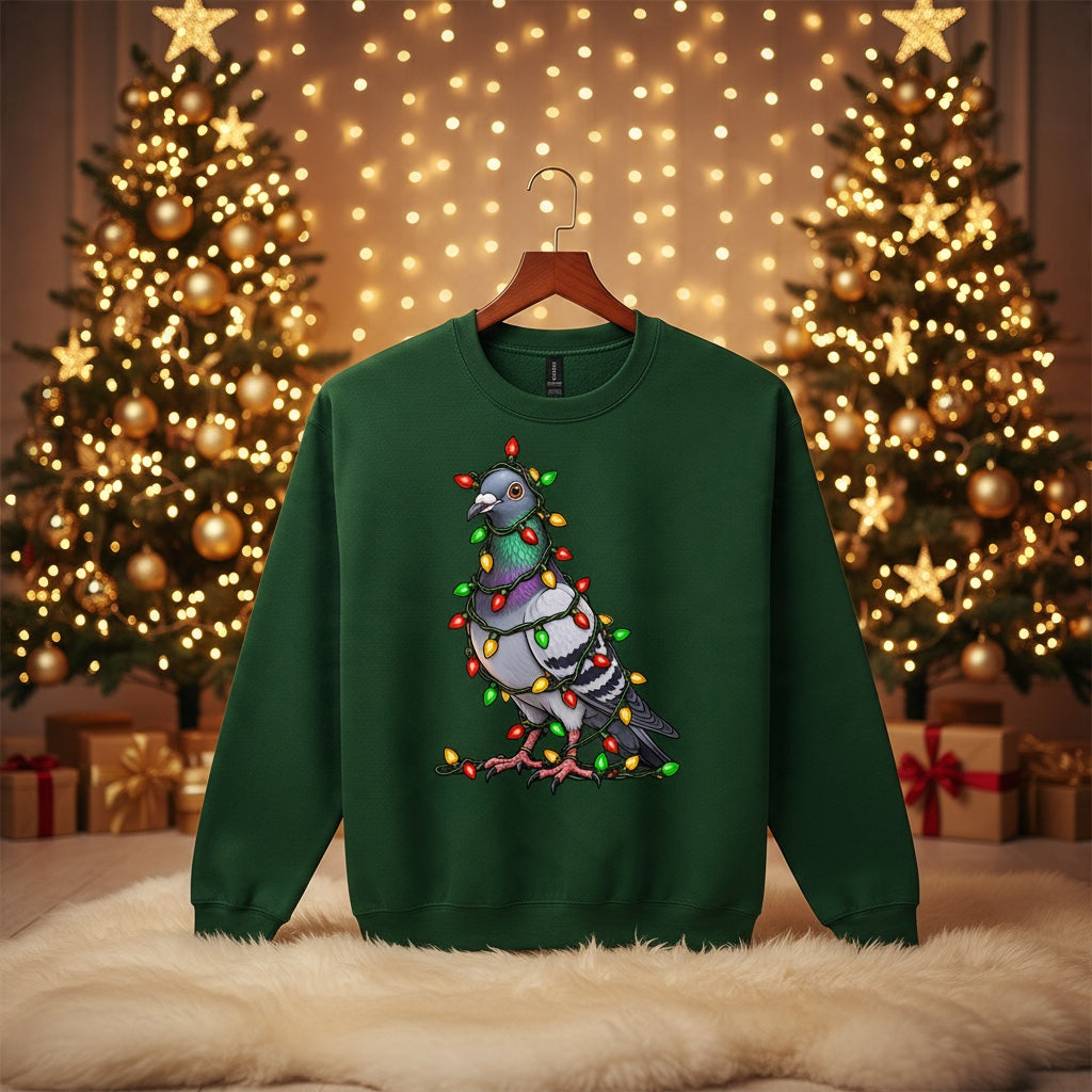 Pigeon Christmas Jumper – Christmas Lights