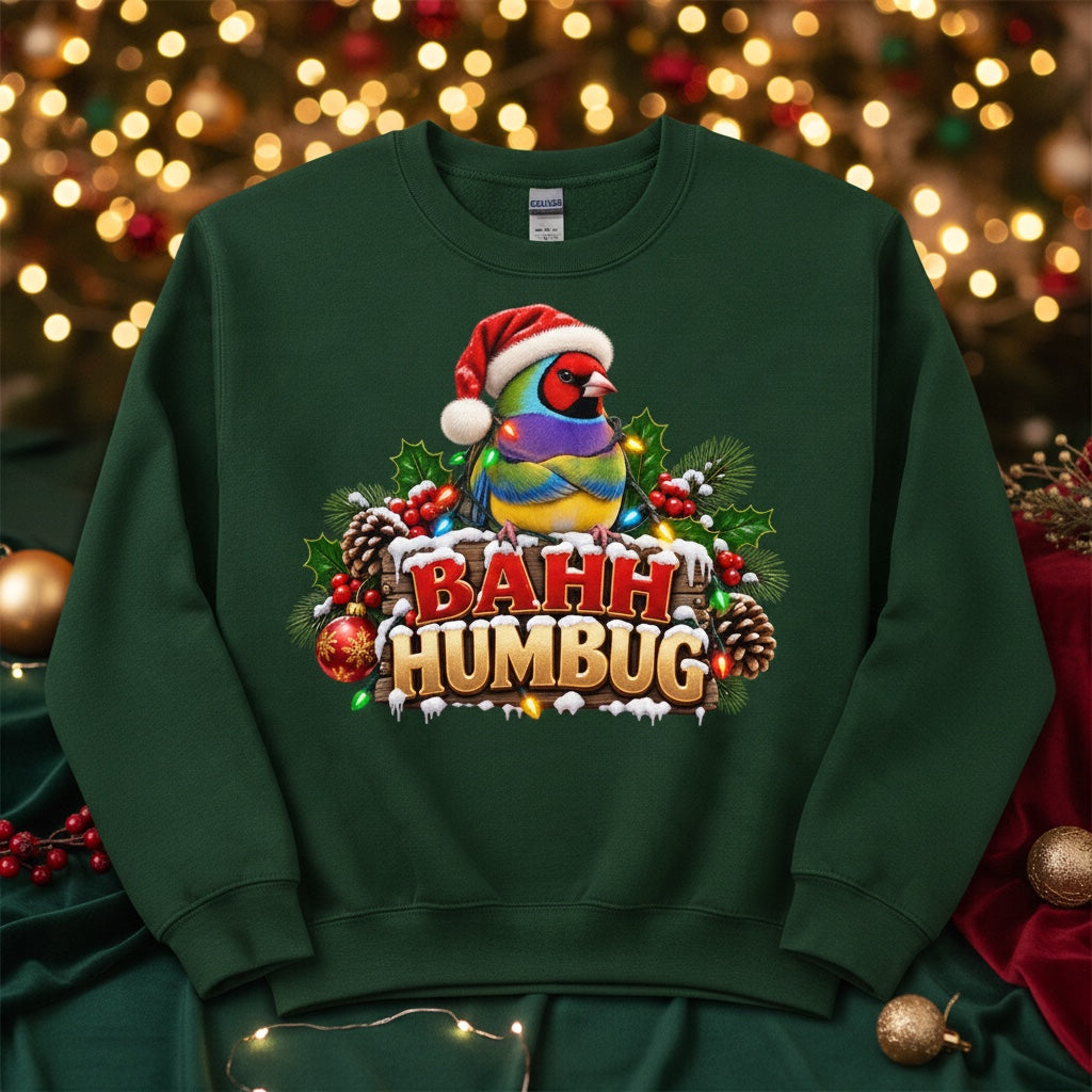 Bah Humbug – Gouldian Finch Christmas Sweatshirt