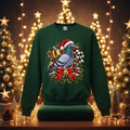 Racing Pigeon Christmas Jumper – Trophy Wreath