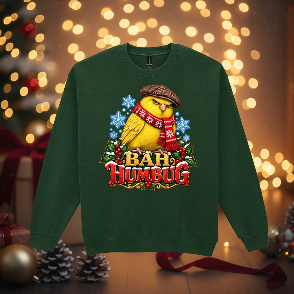 Bah Humbug – Yellow Canary Christmas Sweatshirt