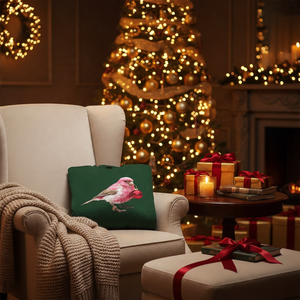 Pink Canary Christmas Jumper – Bauble Design