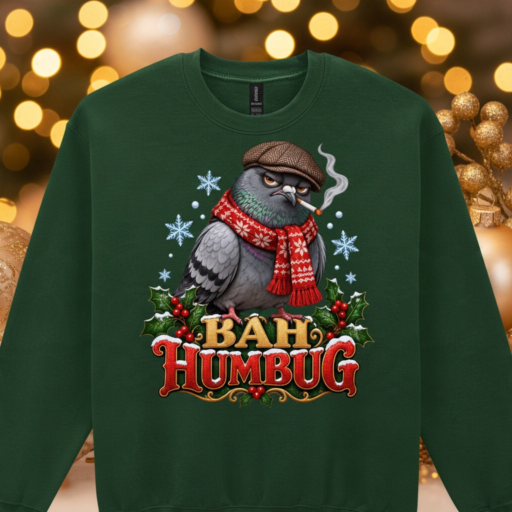 Bah Humbug – Racing Pigeon Christmas Sweatshirt