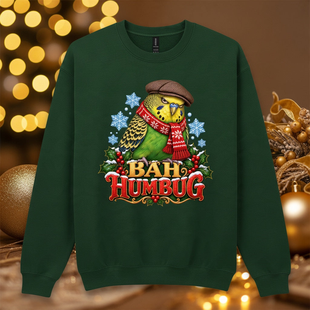 Bah Humbug – Budgie Christmas Sweatshirt