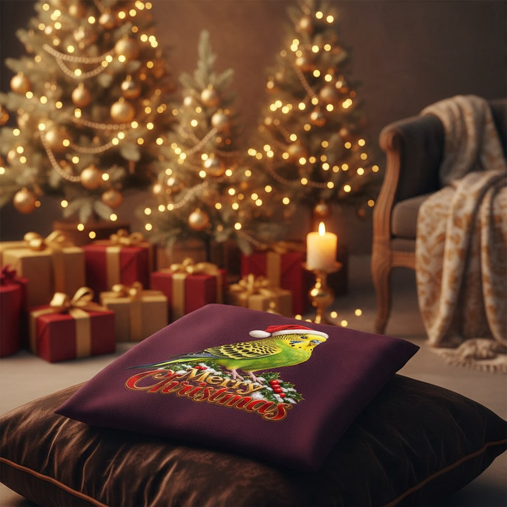 Green Budgie Christmas Jumper – Merry Christmas