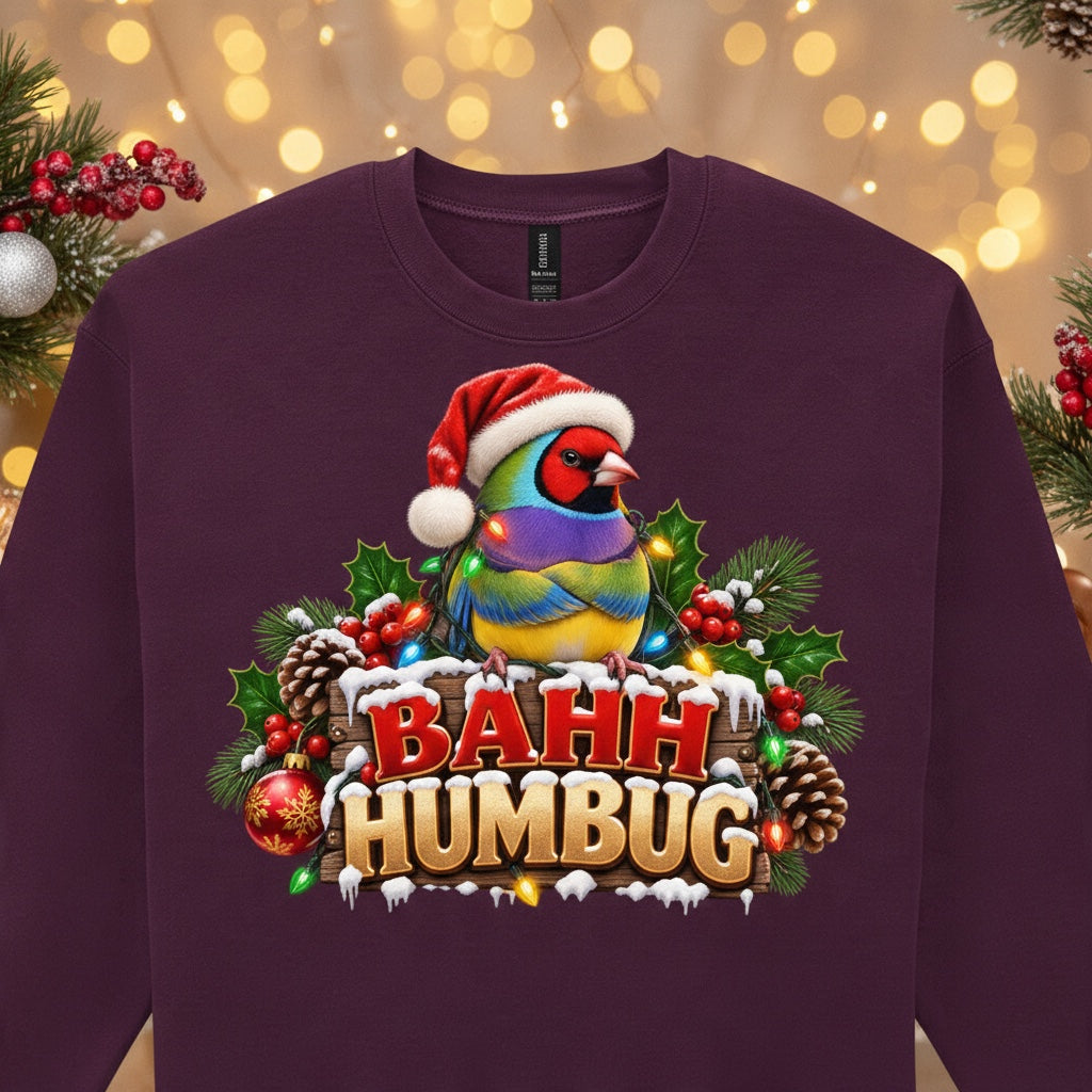 Bah Humbug – Gouldian Finch Christmas Sweatshirt
