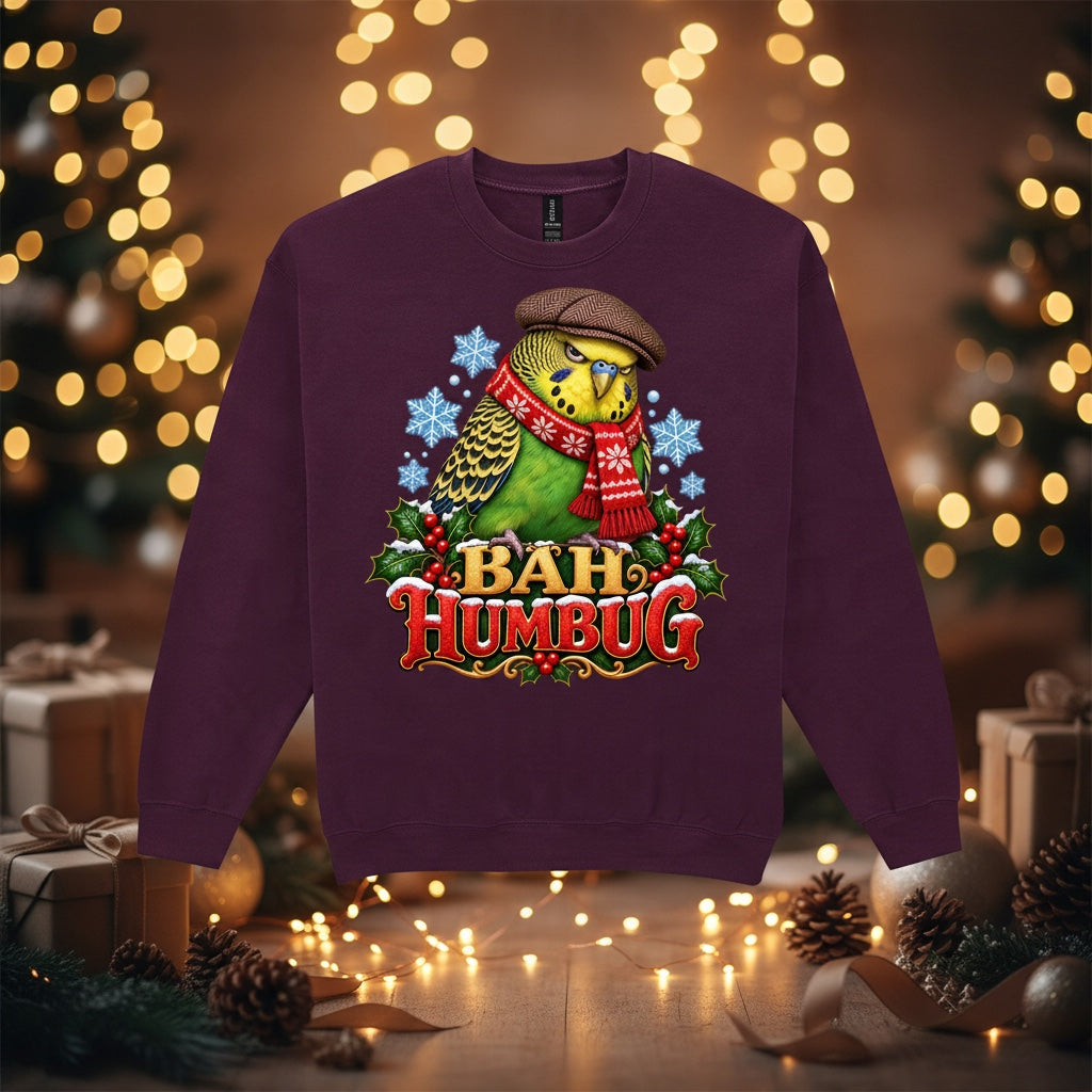 Bah Humbug – Budgie Christmas Sweatshirt