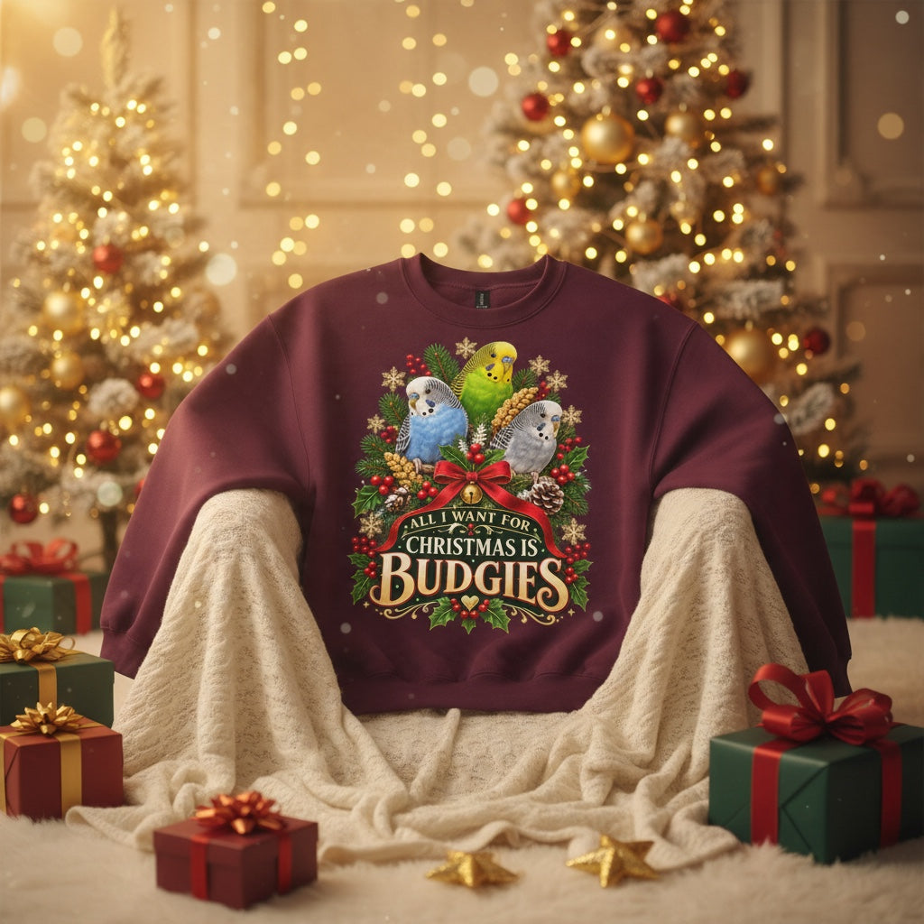 All I Want for Christmas Is Budgies Jumper