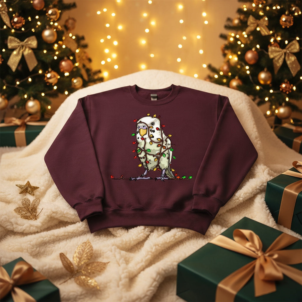 Budgie Christmas Jumper – Christmas Lights