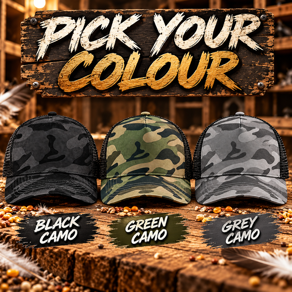 Pigeon Army Camo Trucker Cap