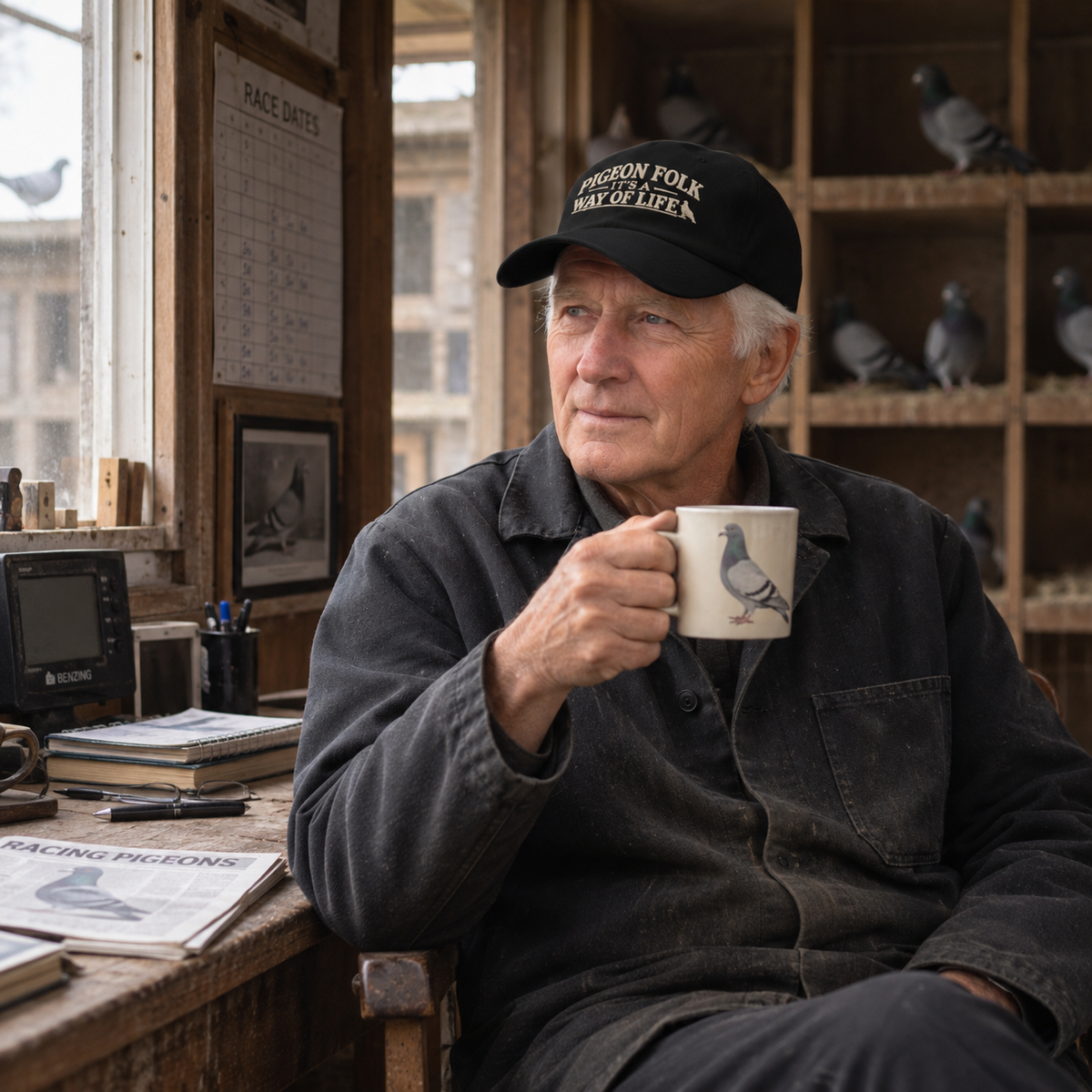 Pigeon Folk – It’s a Way of Life Embroidered Dad Cap