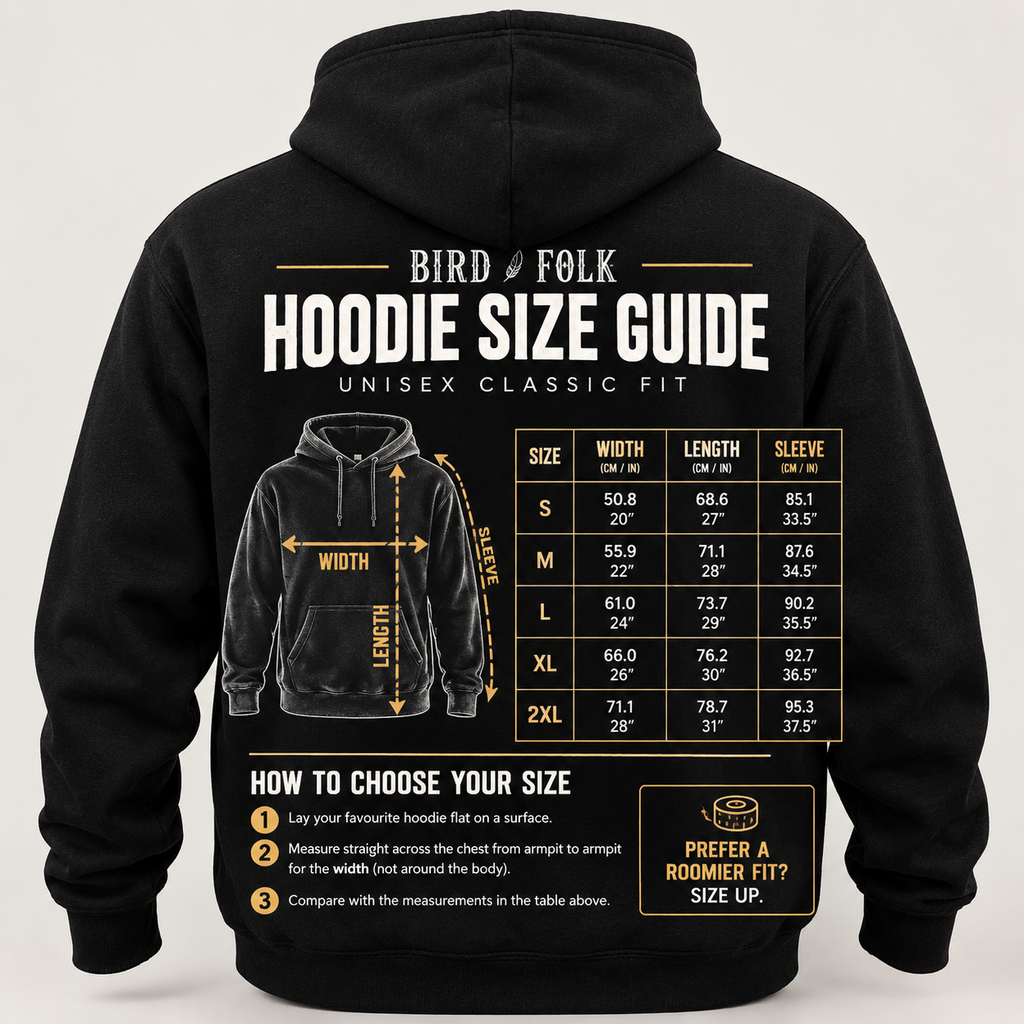 Calm The Flock Down Hoodie – Bold Back Print