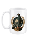 The Racing Pigeon 15oz ceramic mug by Bird Folk