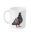 Patchwork Racer 11oz ceramic mug by Bird Folk