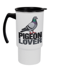 Pigeon Lover 18oz travel mug by Bird Folk