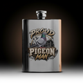 Proud Pigeon Man – 8oz Racing Pigeon Hip Flask