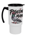 Pigeon Man 18oz travel mug by Bird Folk