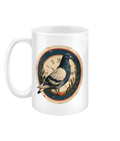 Against the Clock 15oz ceramic mug by Bird Folk