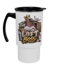 The Loft Boss – Red Bar 18oz travel mug by Bird Folk