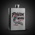 Pigeon Woman – 8oz Racing Pigeon Hip Flask