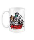 My Retirement Plan Has Wings 15oz ceramic mug by Bird Folk