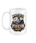 Proud Pigeon Man 15oz ceramic mug by Bird Folk
