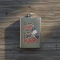 The More People I Meet, the More I Love Pigeons – 8oz Racing Pigeon Hip Flask