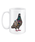 Patchwork Racer 15oz ceramic mug by Bird Folk