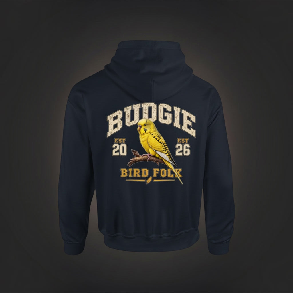 Varsity Budgie Hoodie – Heritage Back Print